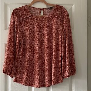 Adrianna Papell Red Blouse